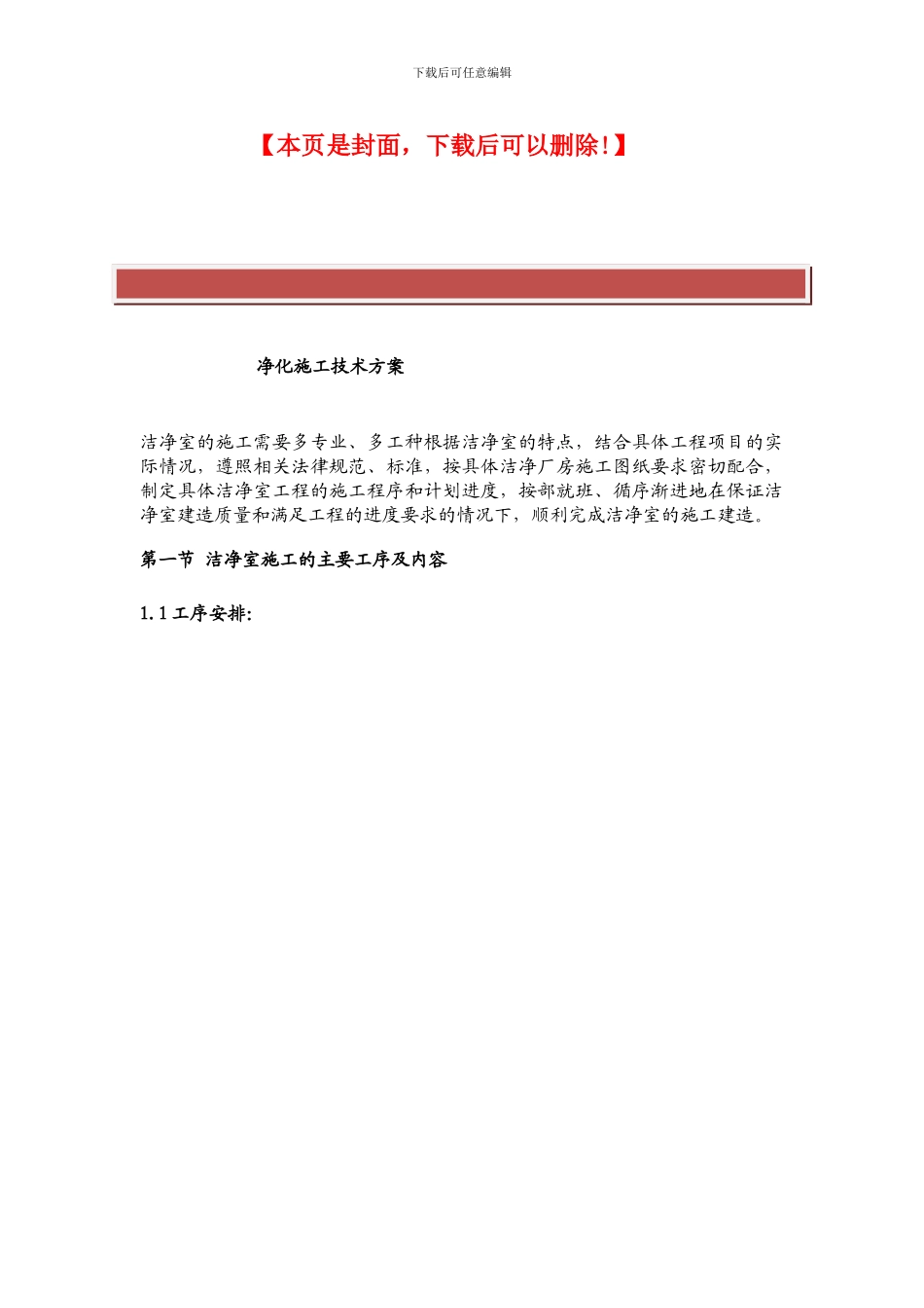 净化施工技术方案_第2页