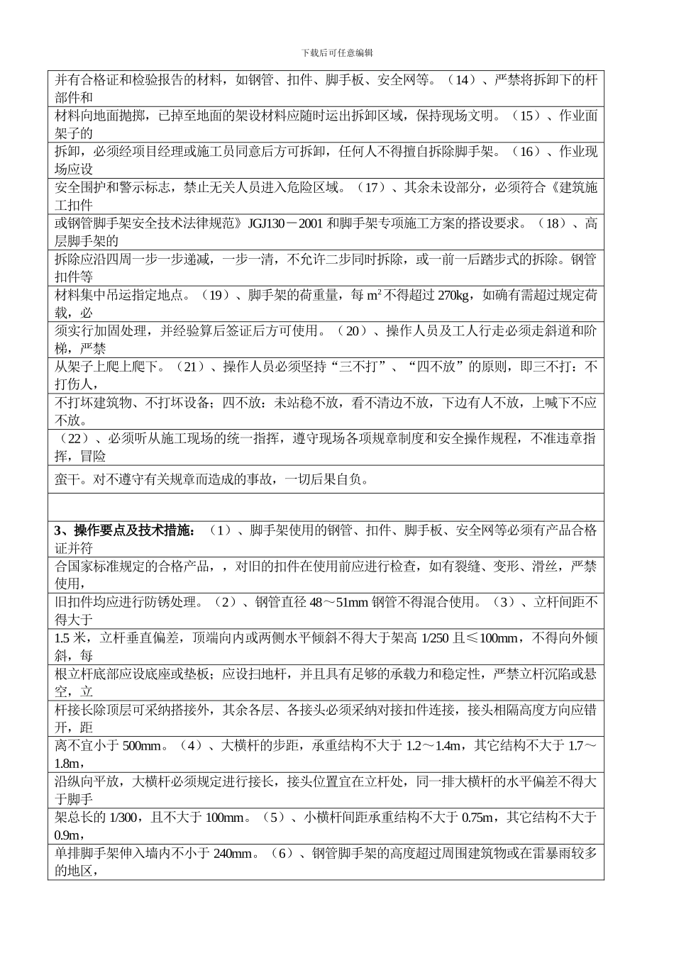 分部分项施工技术交底记录_第2页