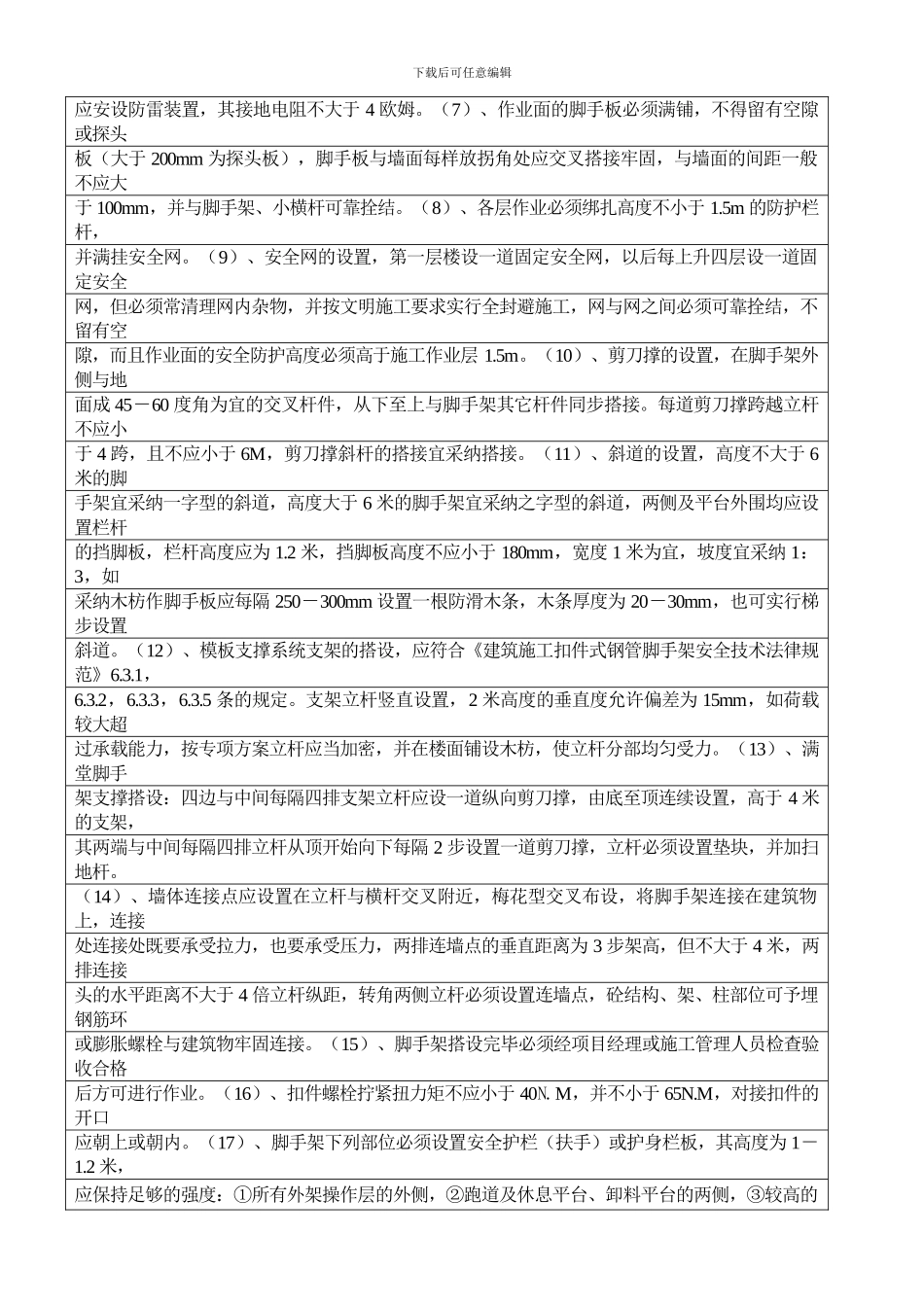 分部分项施工技术交底记录_第3页