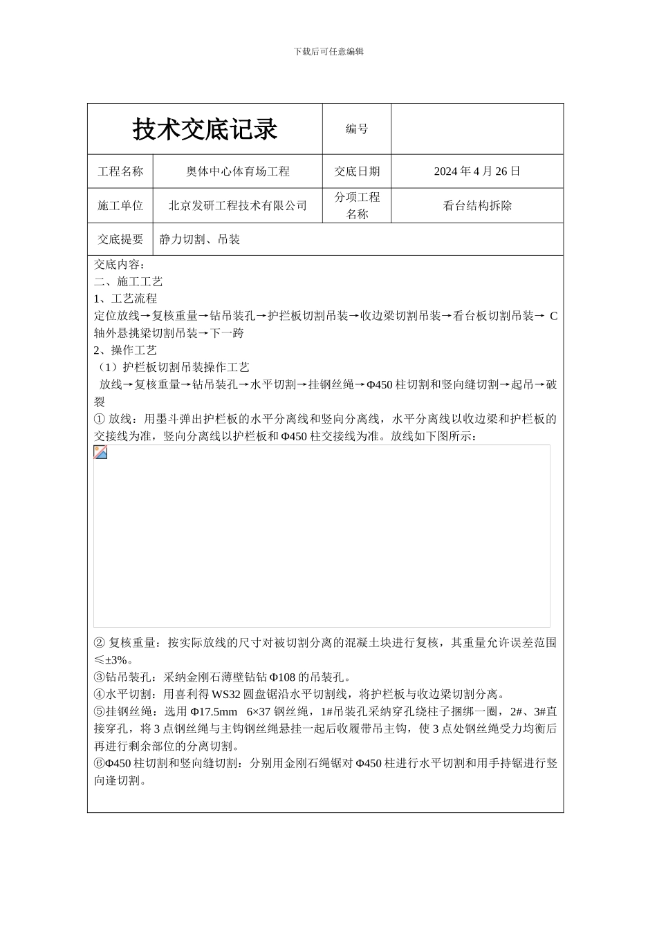 切割吊装交底记录_第2页