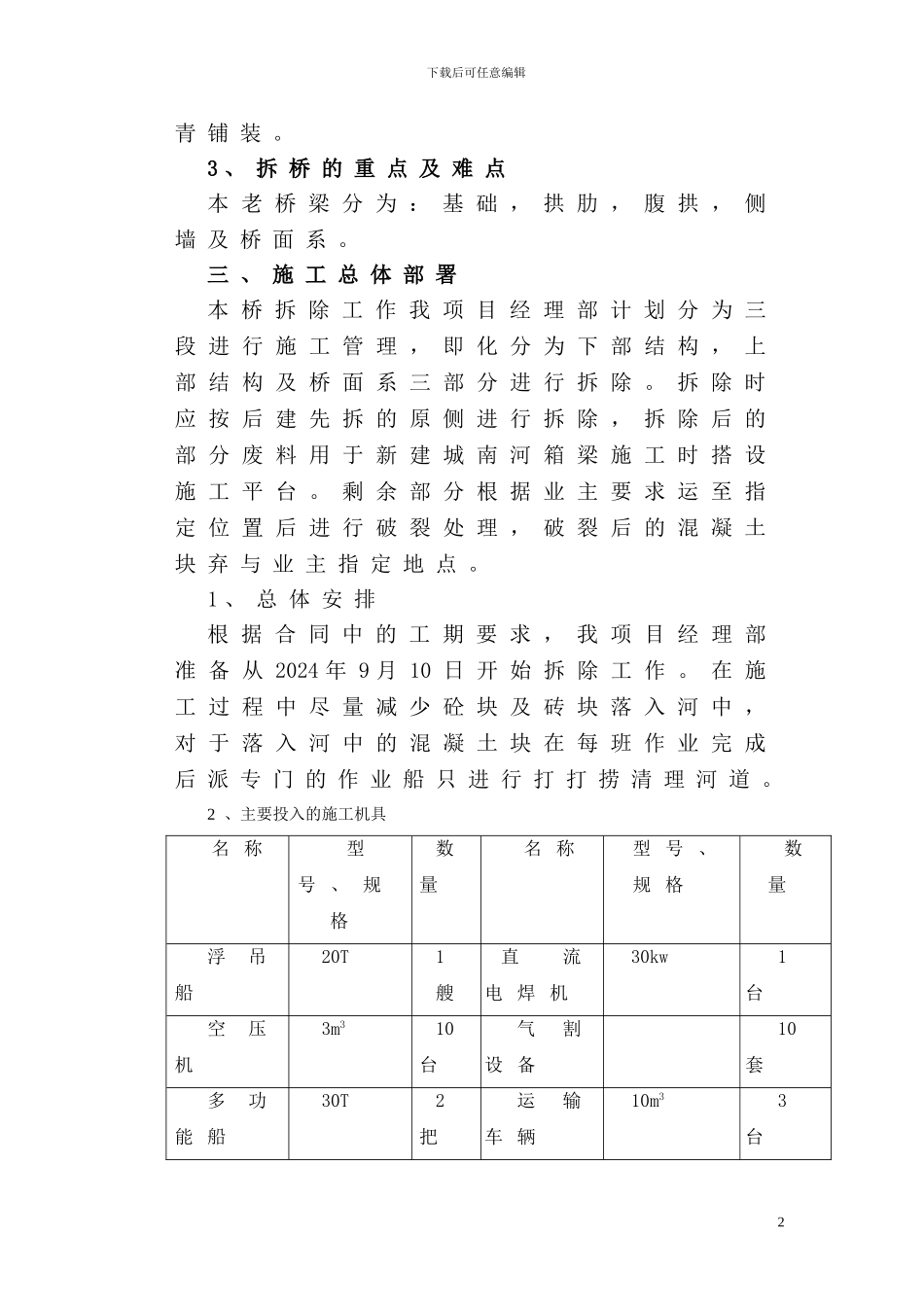 刘沟老桥拆除专项施工方案_第2页