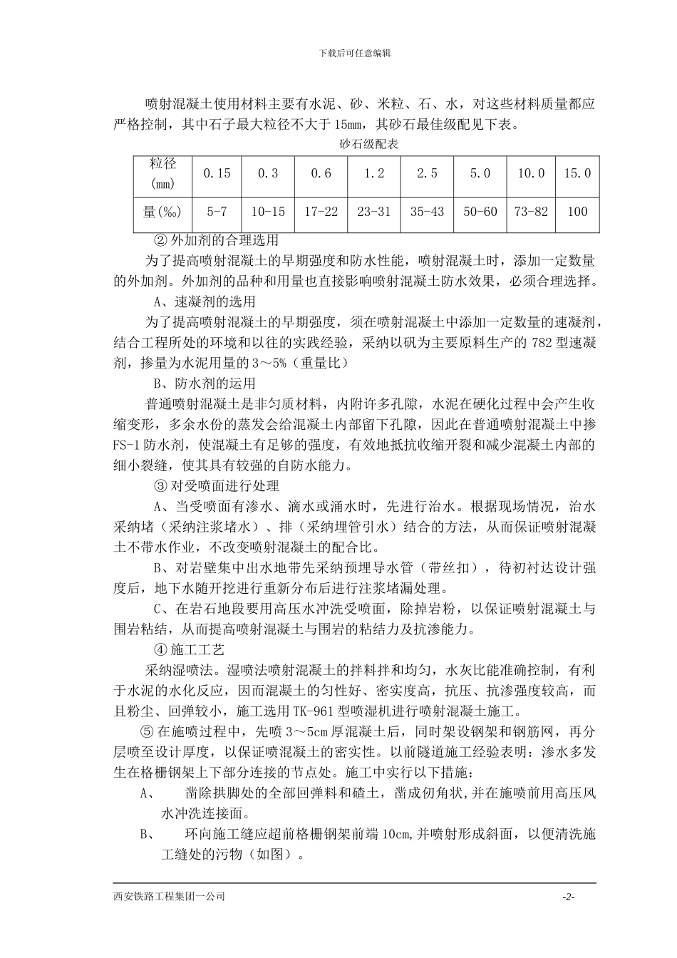 初衬注浆防水施工方案_第2页