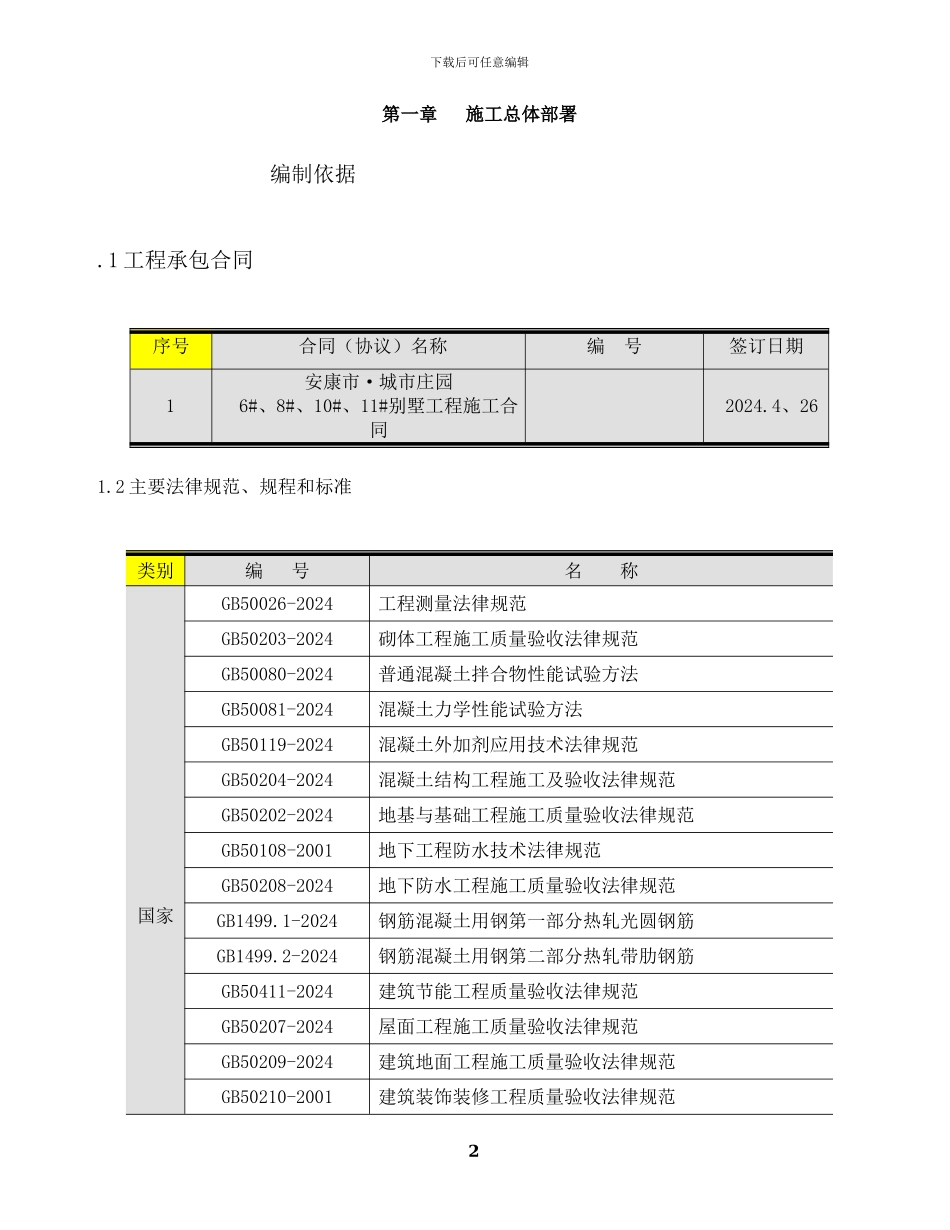 别墅施工组织设计_第2页