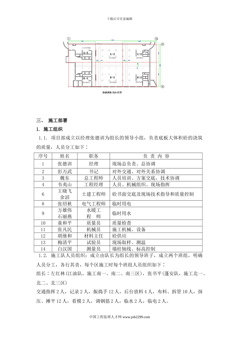 北京市通信公司综合业务楼工程大体积砼施工方案_第2页
