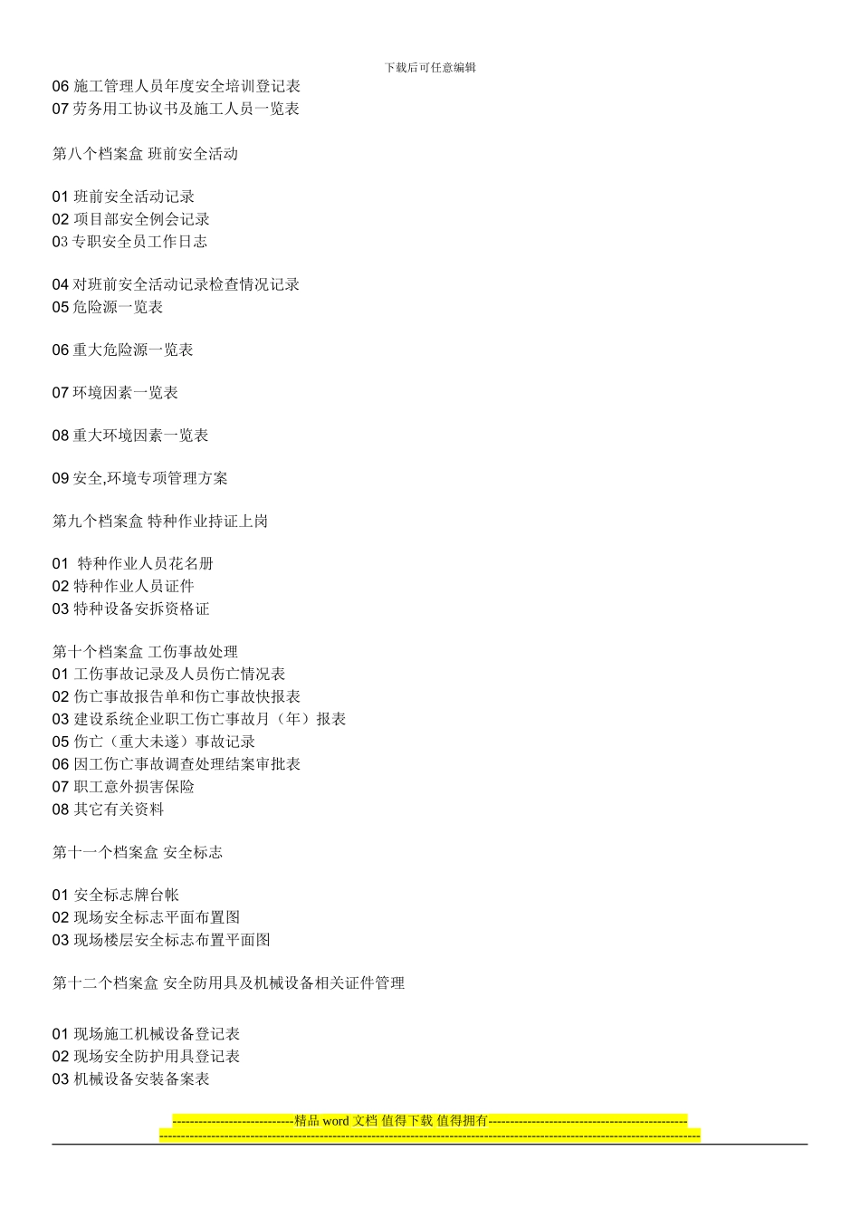 十三化建工程安全内业资料_第3页