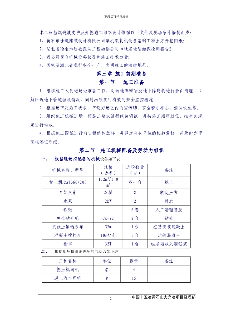 单机架设备基础地基处理及土方开挖施工专项方案_第2页