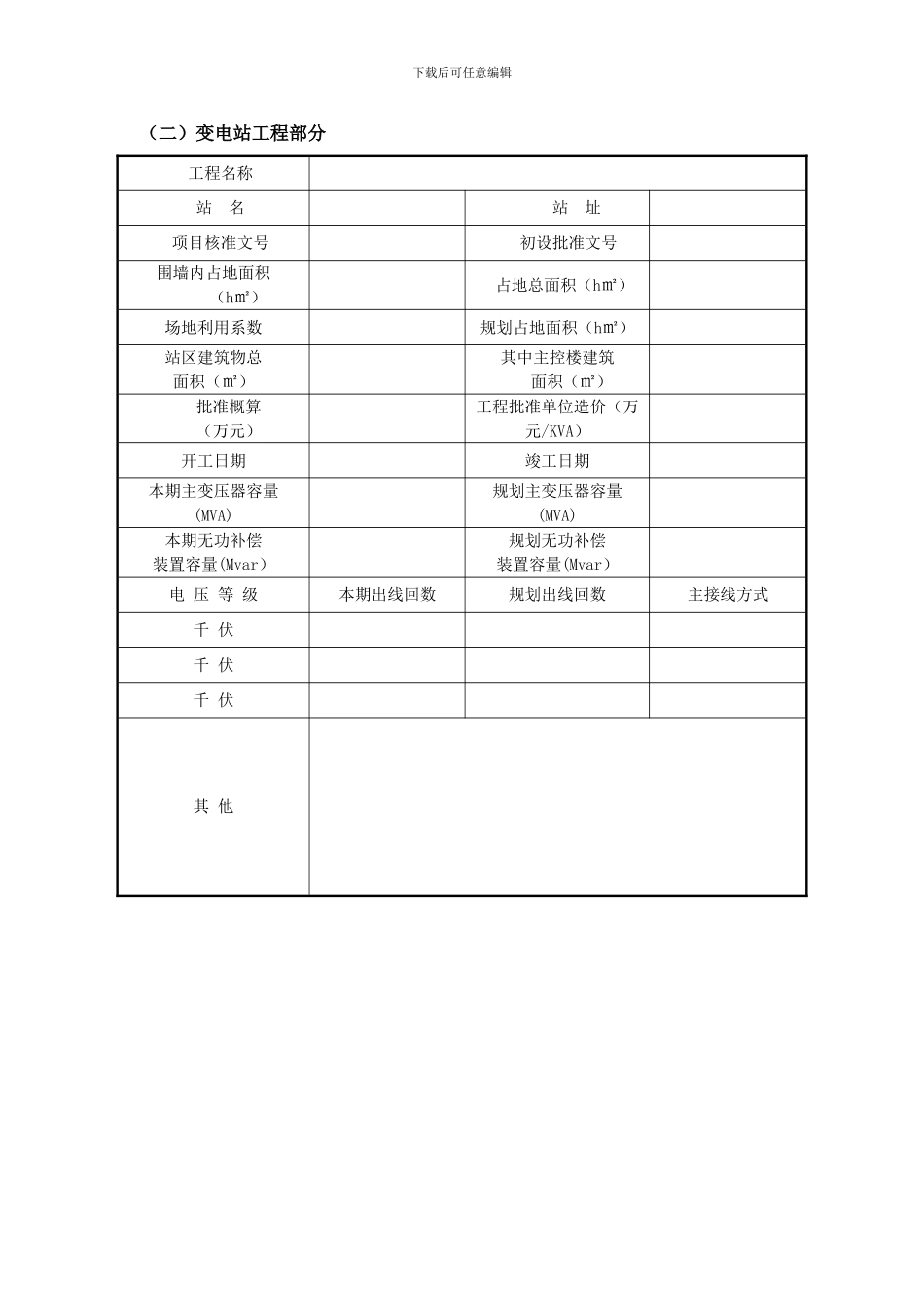 南方电网竣工验收签证书范本_第3页