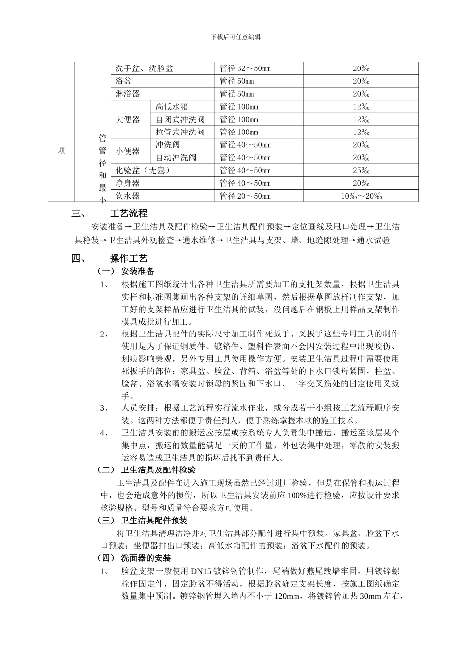 卫生洁具施工方案_第3页