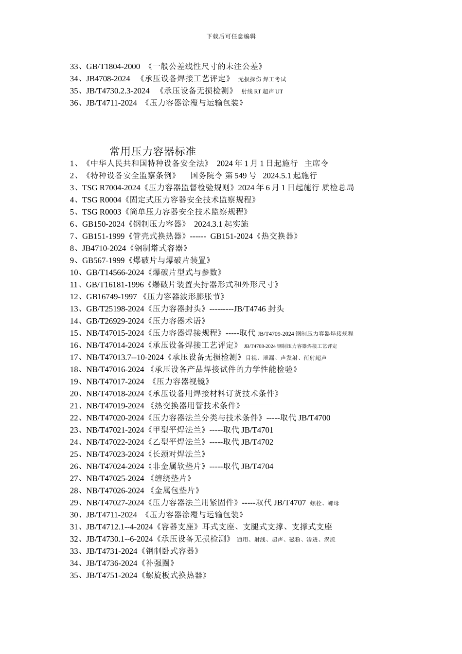 压力容器常用标准汇集_第2页