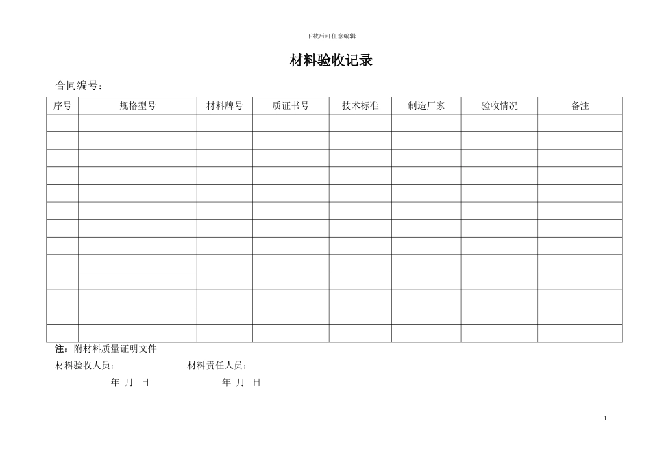 压力管道竣工资料模板_第3页