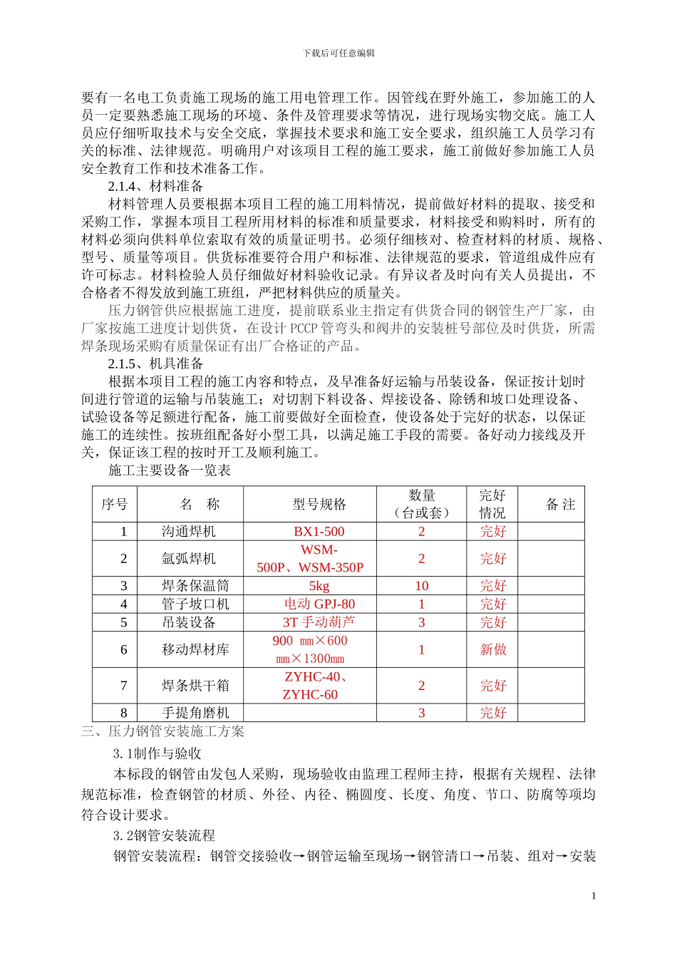 压力钢管安装施工方案_第2页