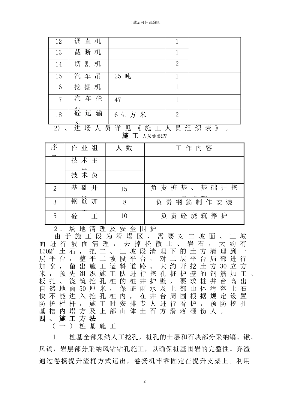 变电所-抗滑桩专项施工技术方案_第2页