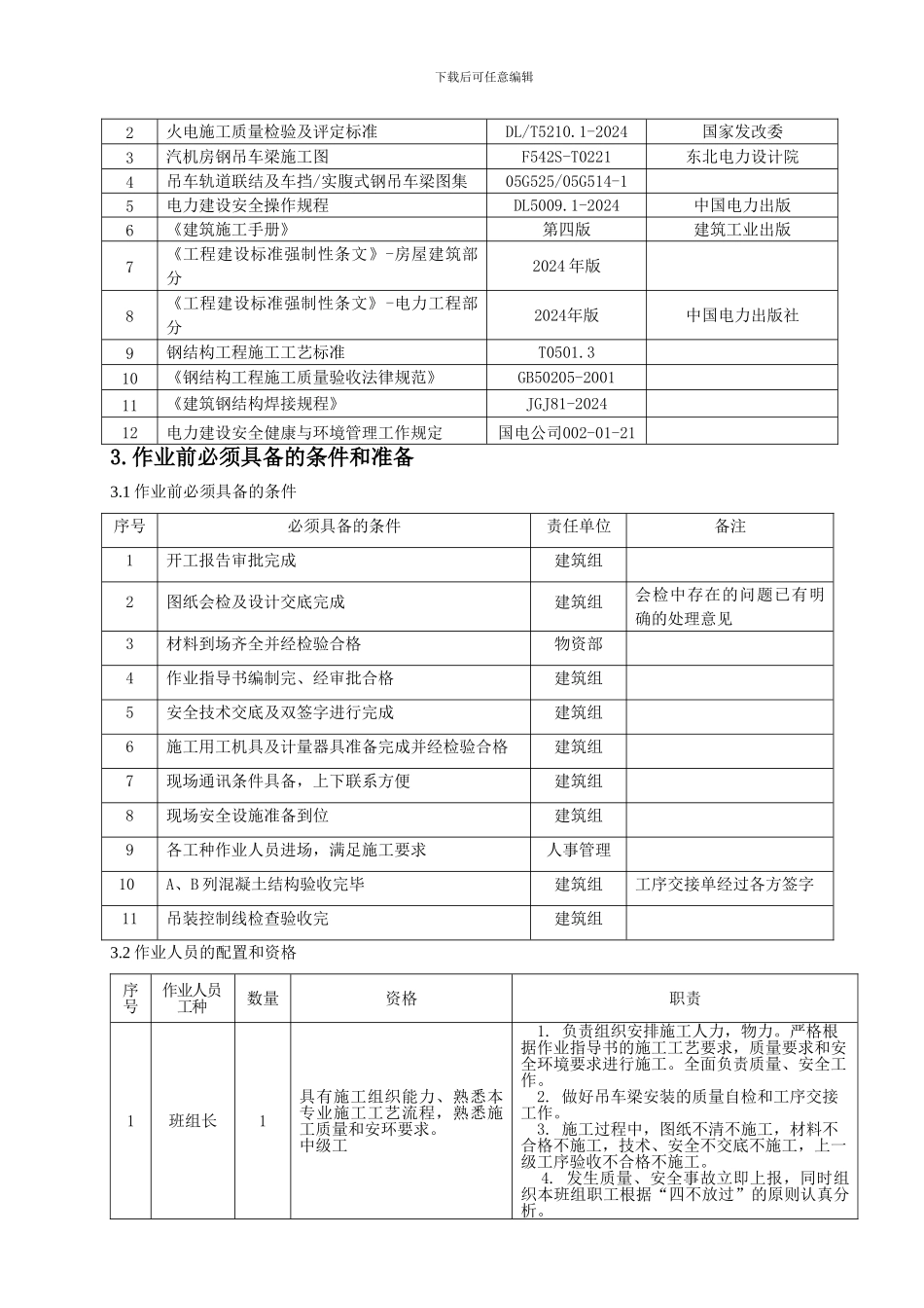 吊车梁安装施工作业指导书_第3页