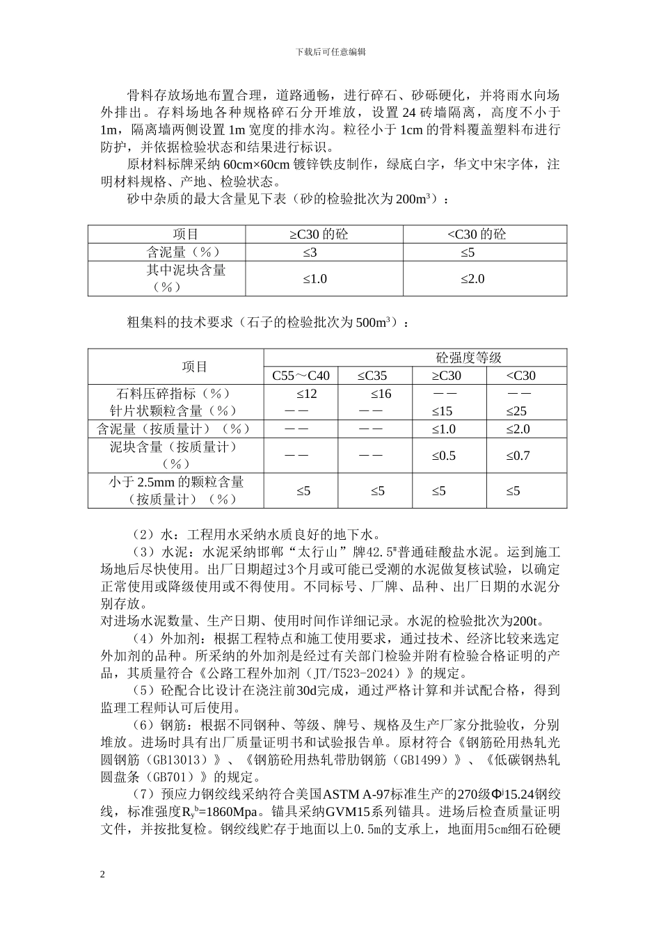 后张法预应力箱梁施工方案_第2页