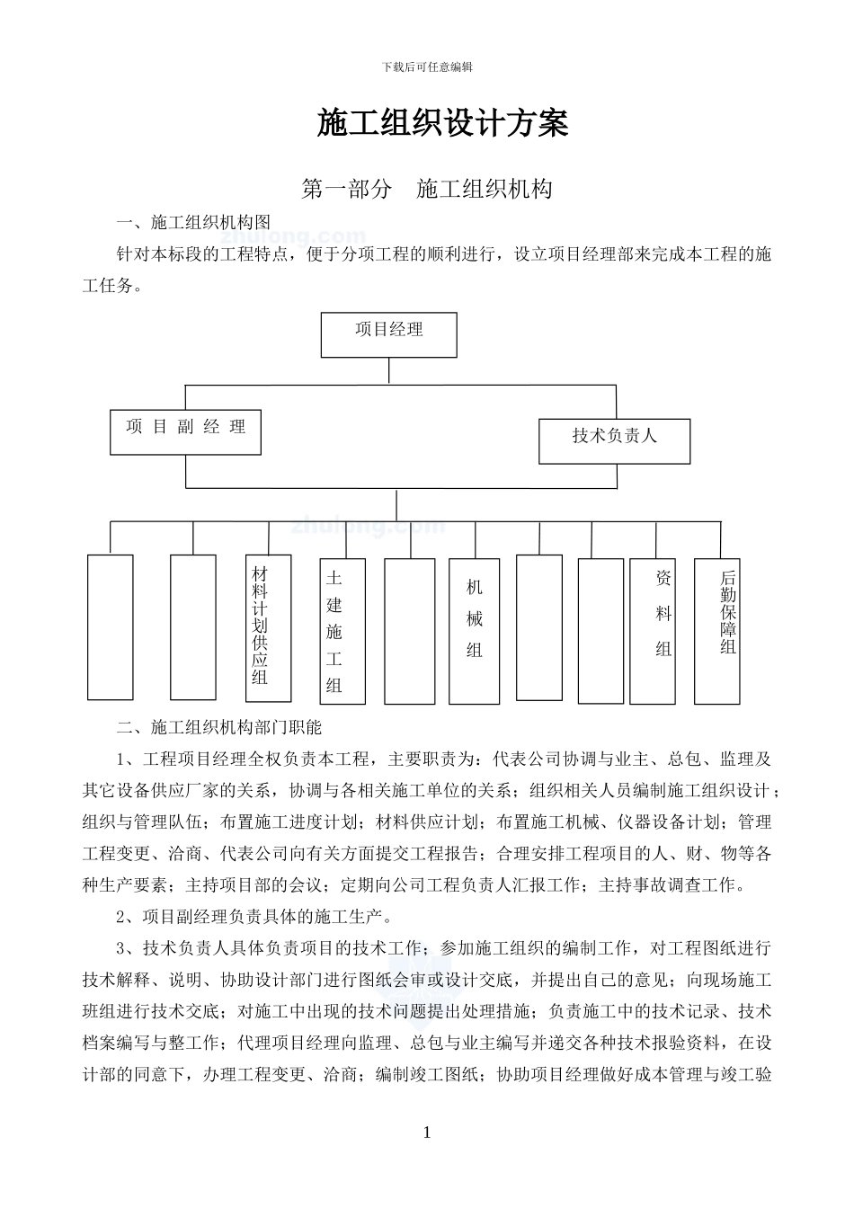 园林绿化施工方案-secret_第1页