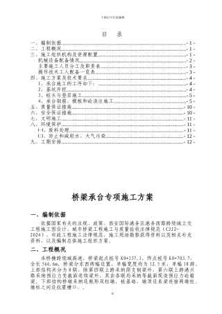 国际港务区跨绕城立交工程承台专项施工方案
