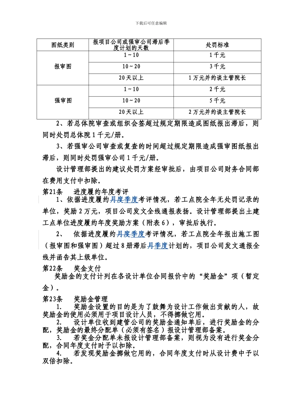 土建施工图设计进度计划管理办法下发_第3页