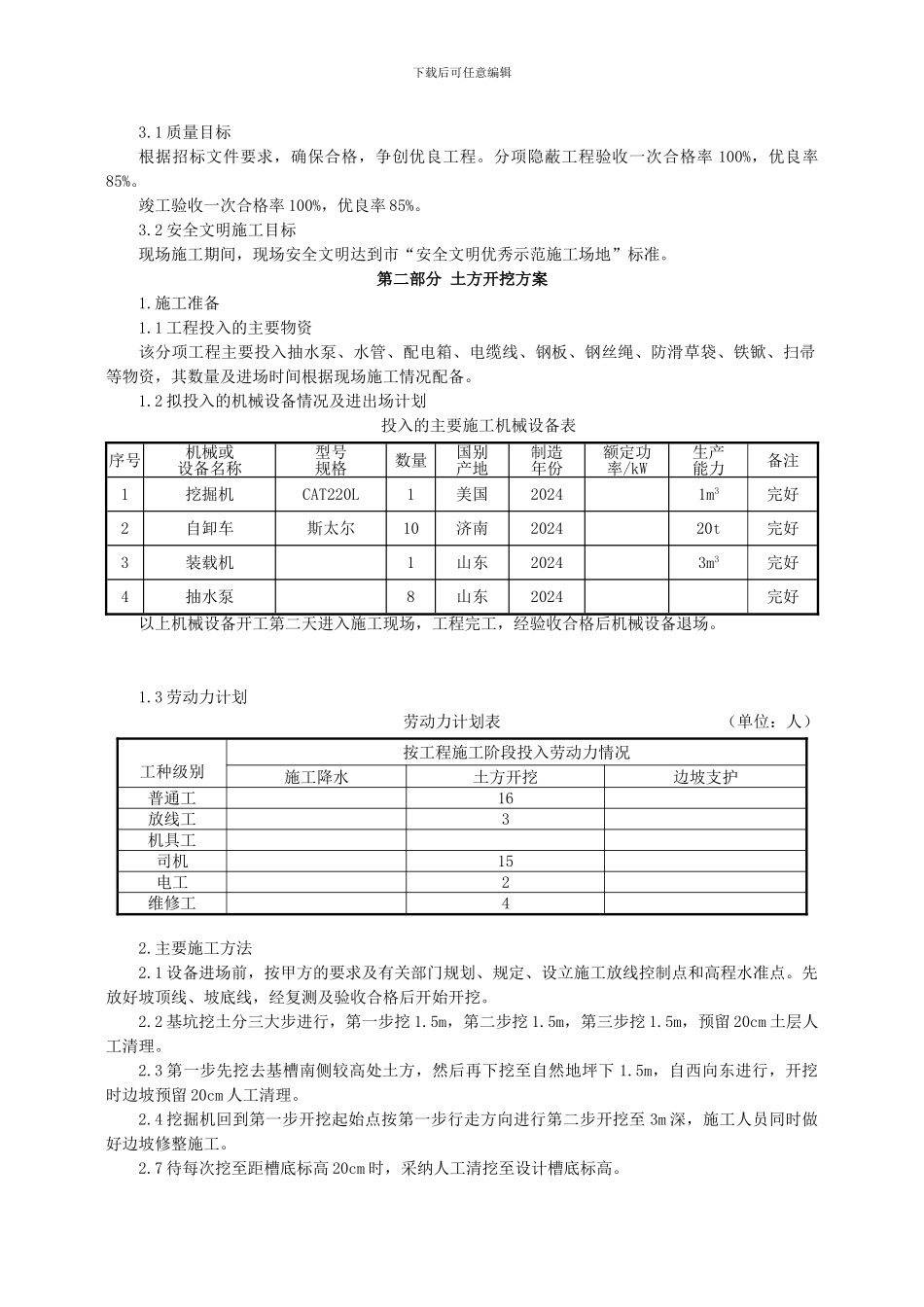 土方开挖、基坑支护及降水安全专项施工方案_第2页