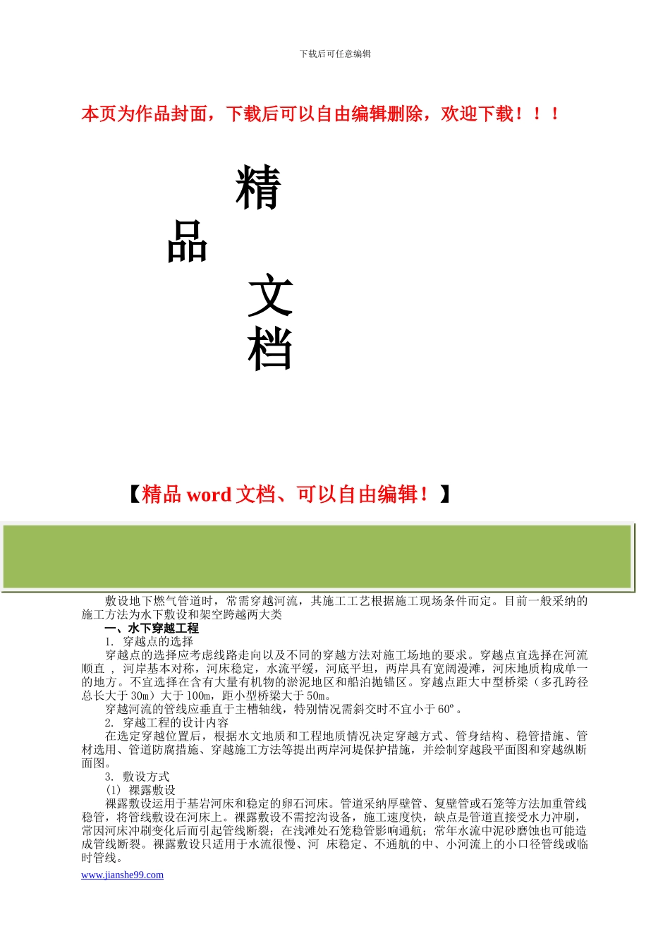 地下燃气管道特殊施工-secret-cn50Hz-cn50Hz_第1页