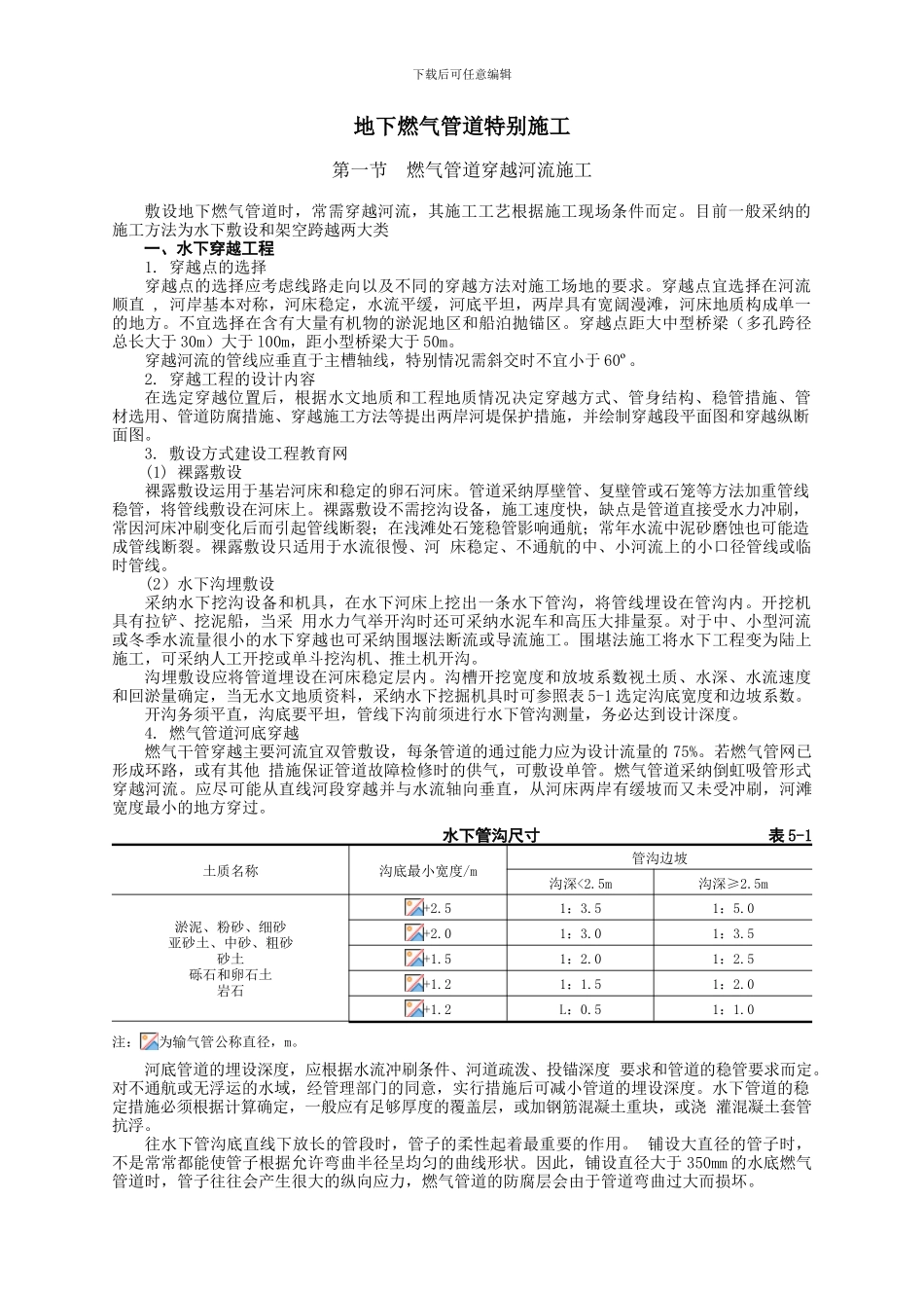地下燃气管道特殊施工445_第1页