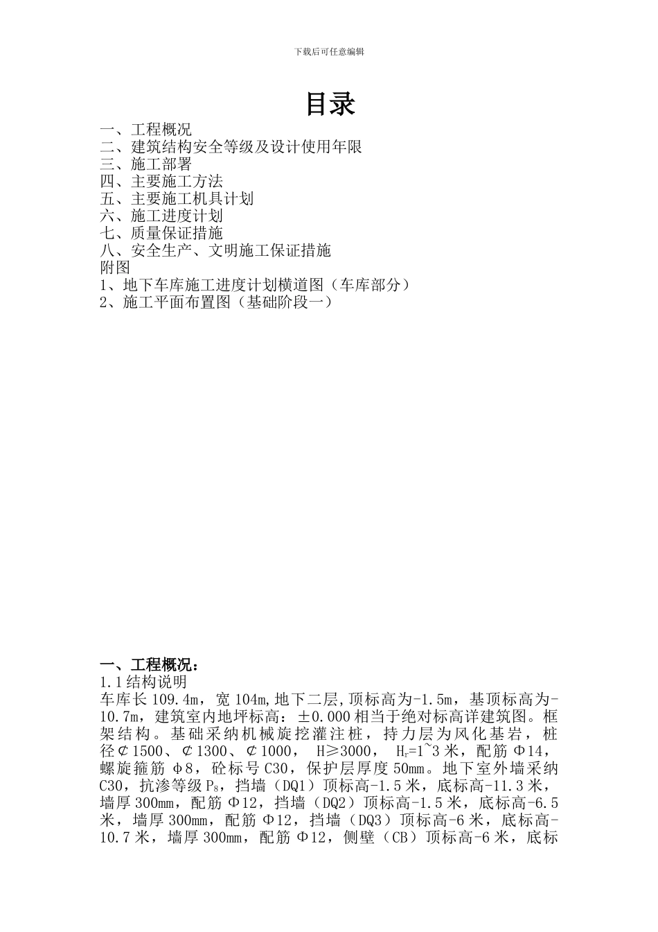 地下车库专项施工方案_第2页