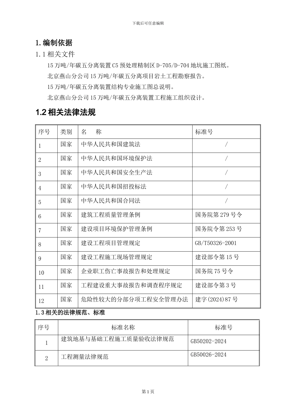 地坑土方开挖施工方案_第1页