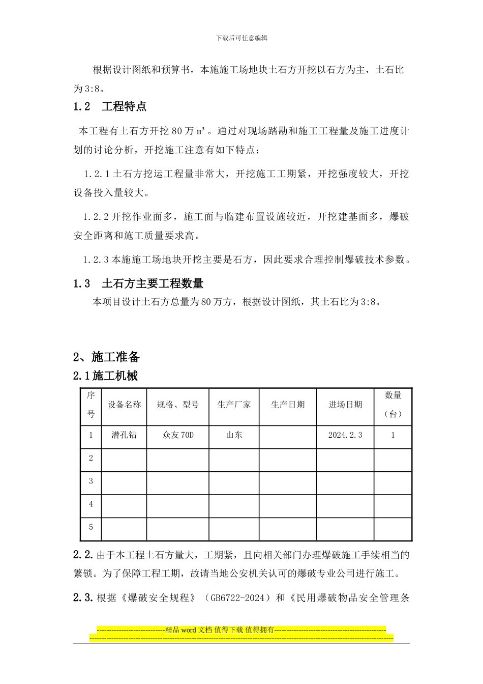 场平工程爆破施工方案-修改_第2页