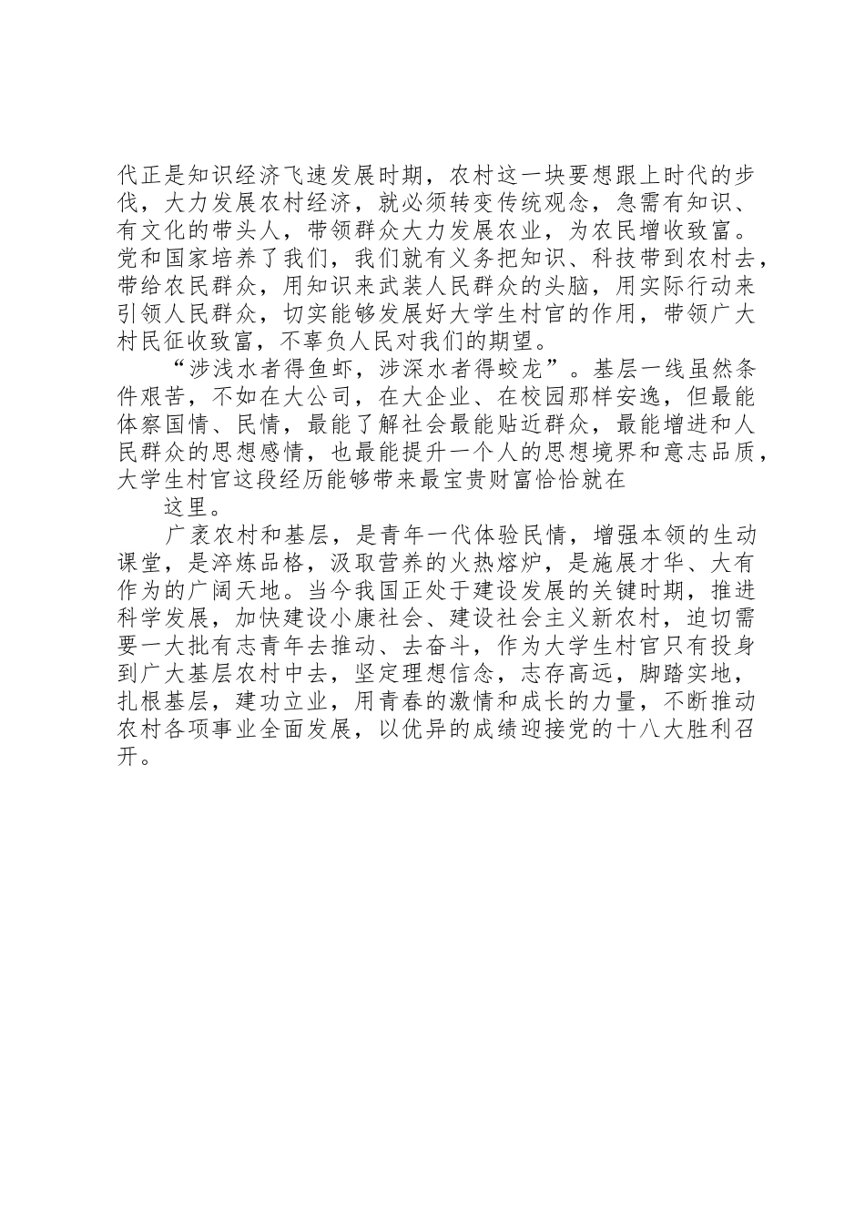 农村基层干部风险基金发言稿_第2页