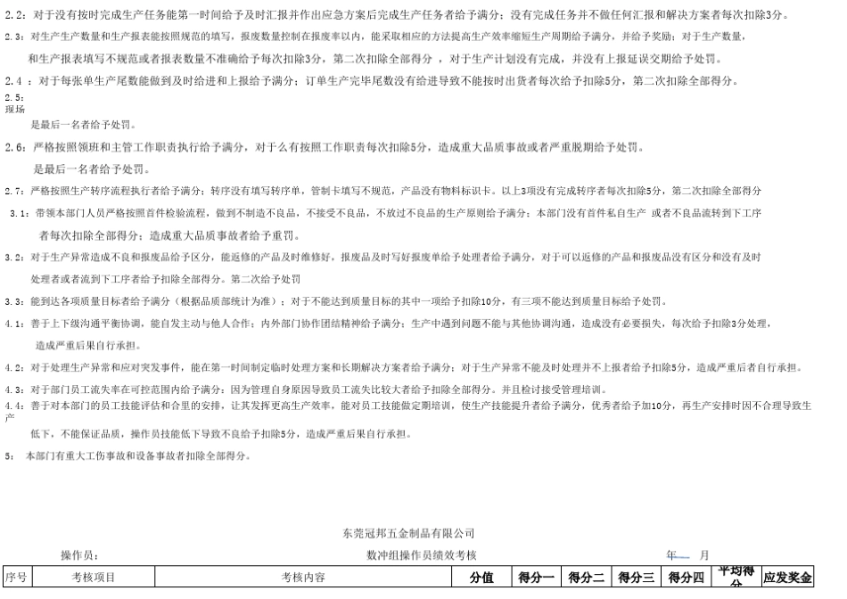 绩效考核五金厂绩效考核_第2页