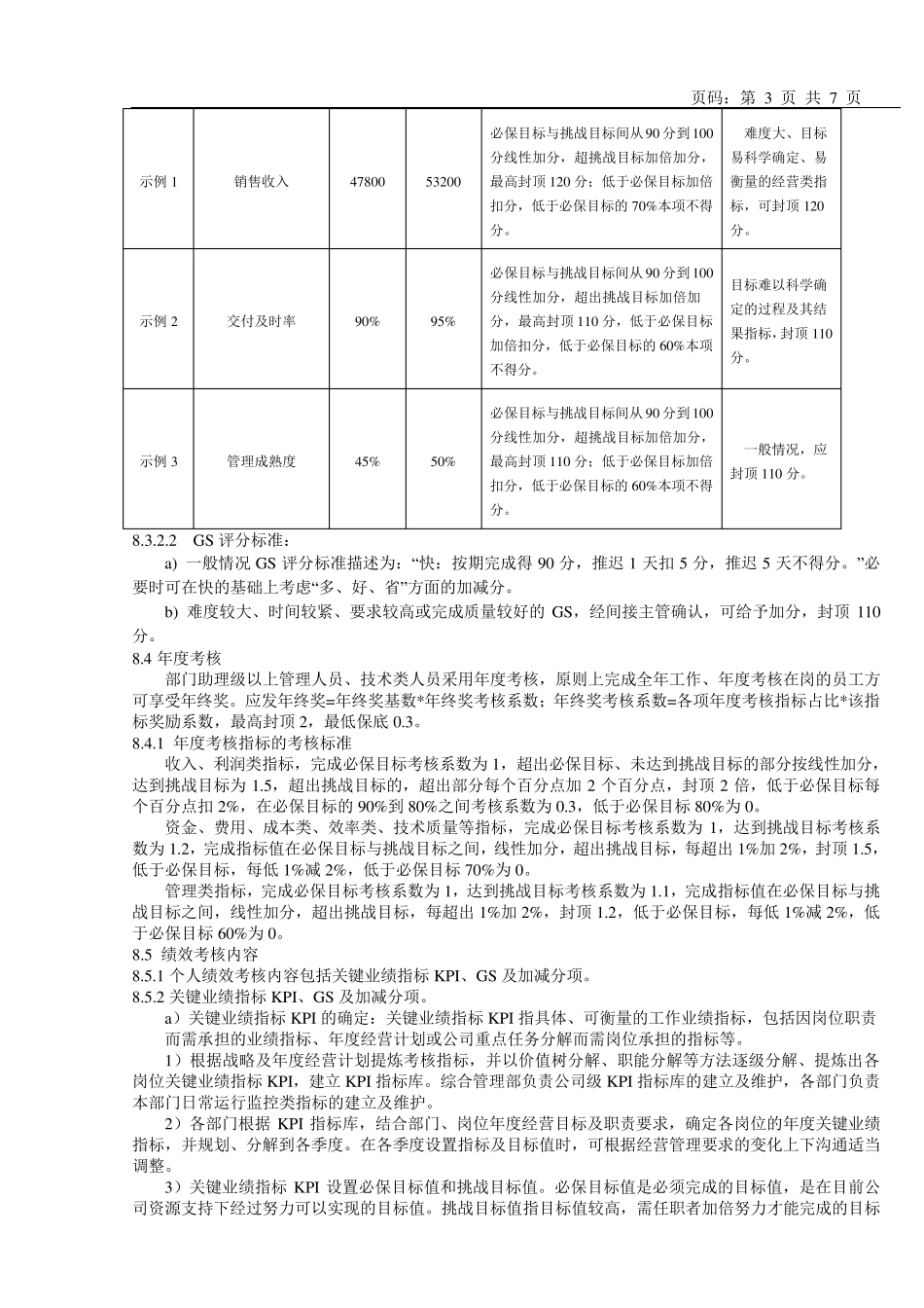 绩效考核管理规定_第3页