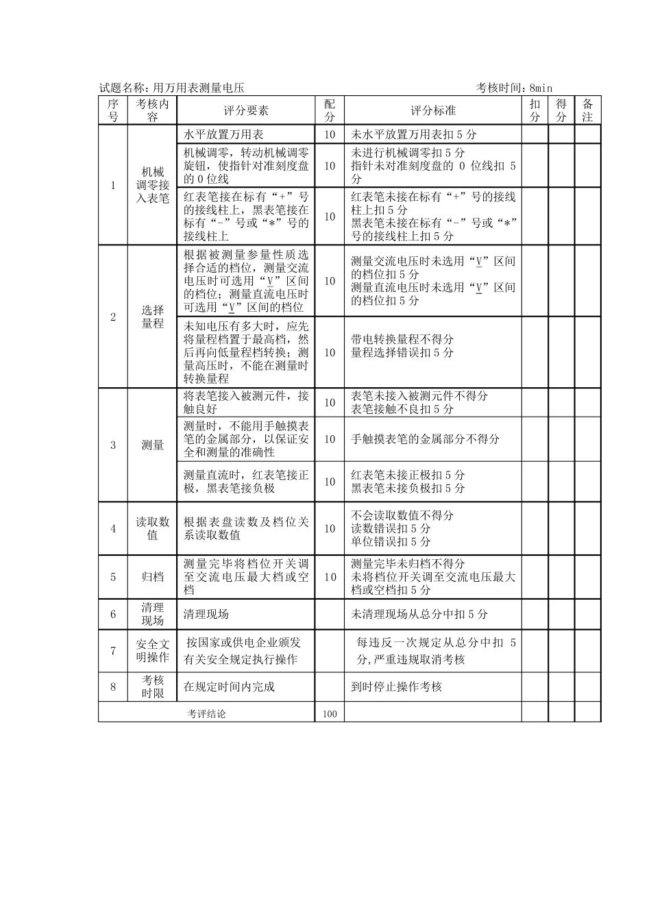 维修电工等级鉴定初级电工实操试题_第3页