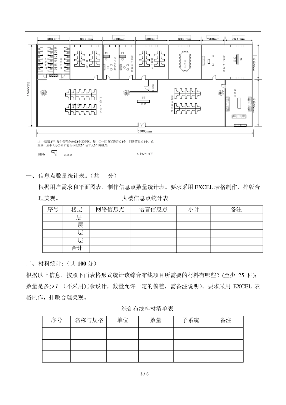 综合布线中职设计题_第3页