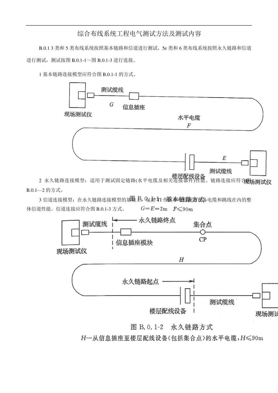 综合布线系统工程电气测试方法及测试内容_第1页