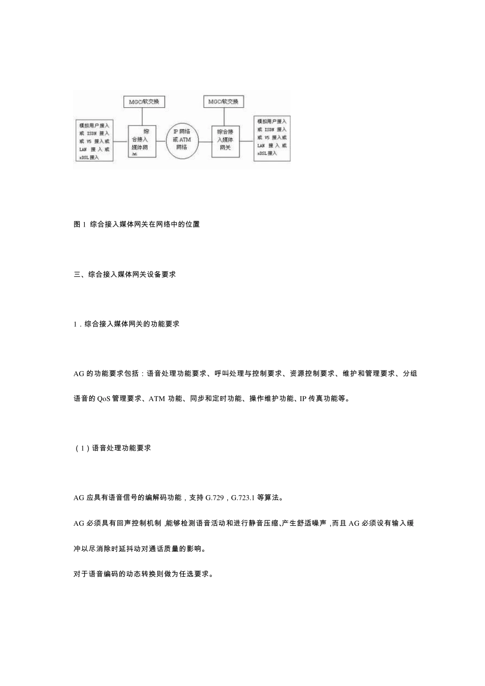 综合接入媒体网关设备技术规范简介_第2页