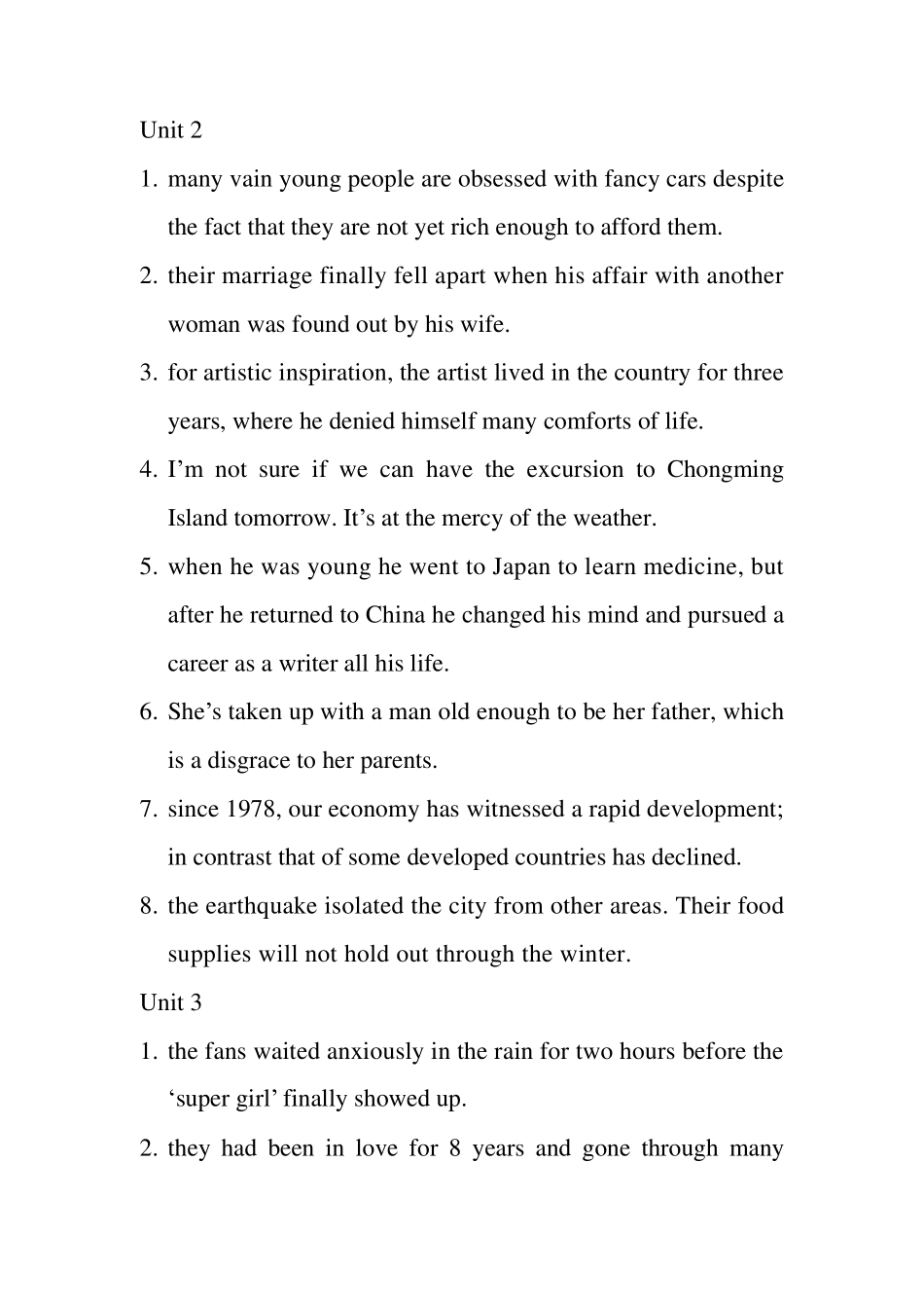 综合教程2(何兆熊)Unit1Unit12课后翻译答案_第2页