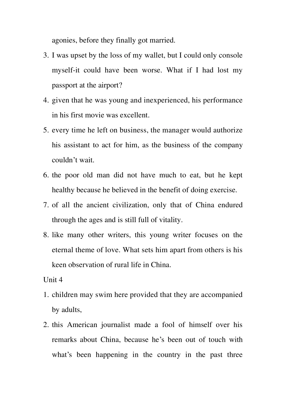 综合教程2(何兆熊)Unit1Unit12课后翻译答案_第3页