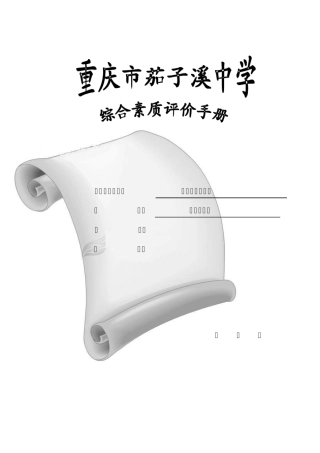 综合素质评价手册