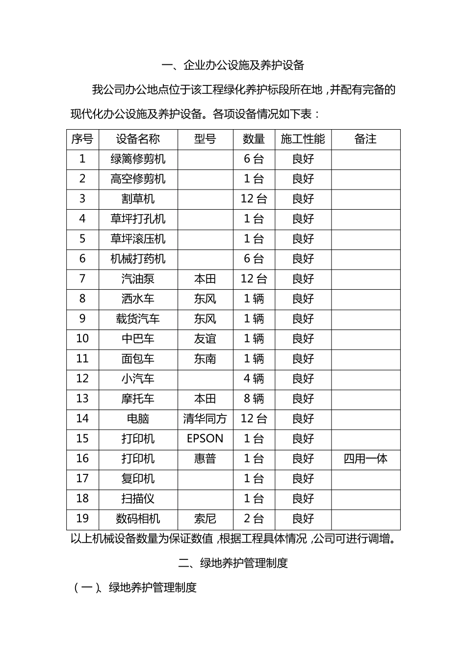 绿化养护工程施工组织设计_第2页