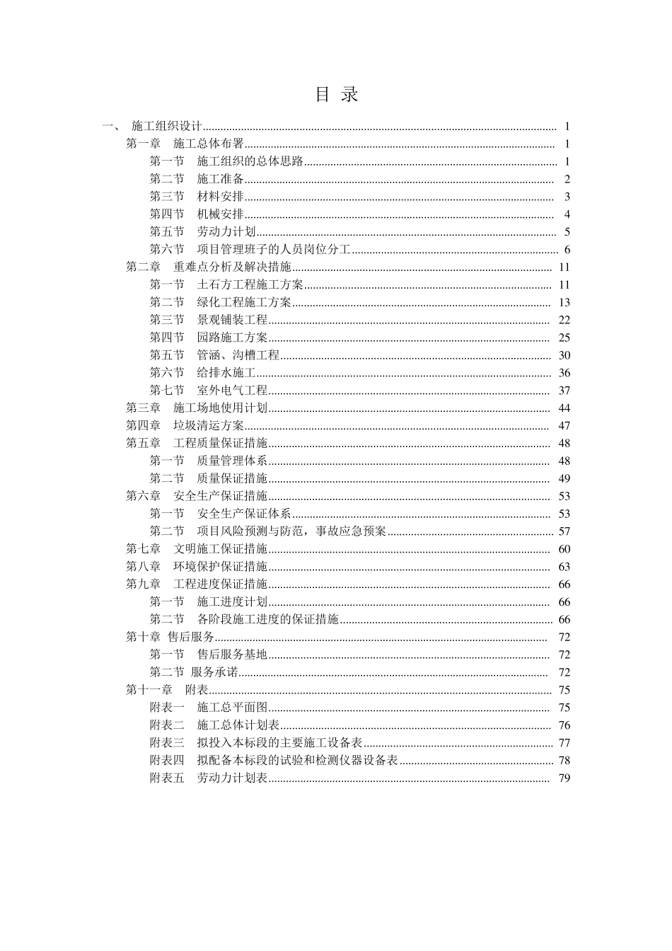 绿化景观提升工程施工组织设计_第2页