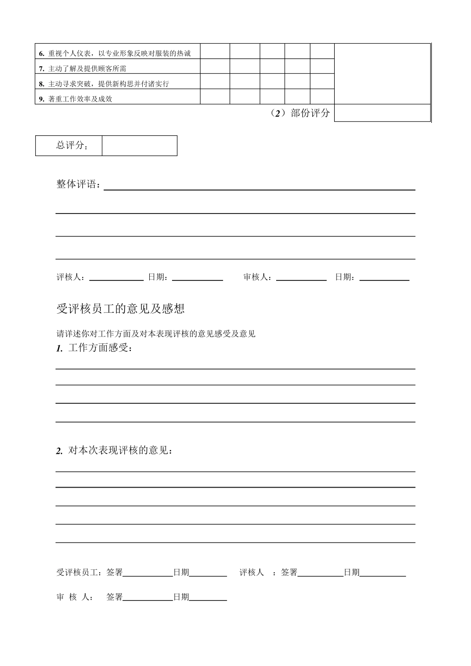 超市优秀员工评选(含评核标准)_第3页