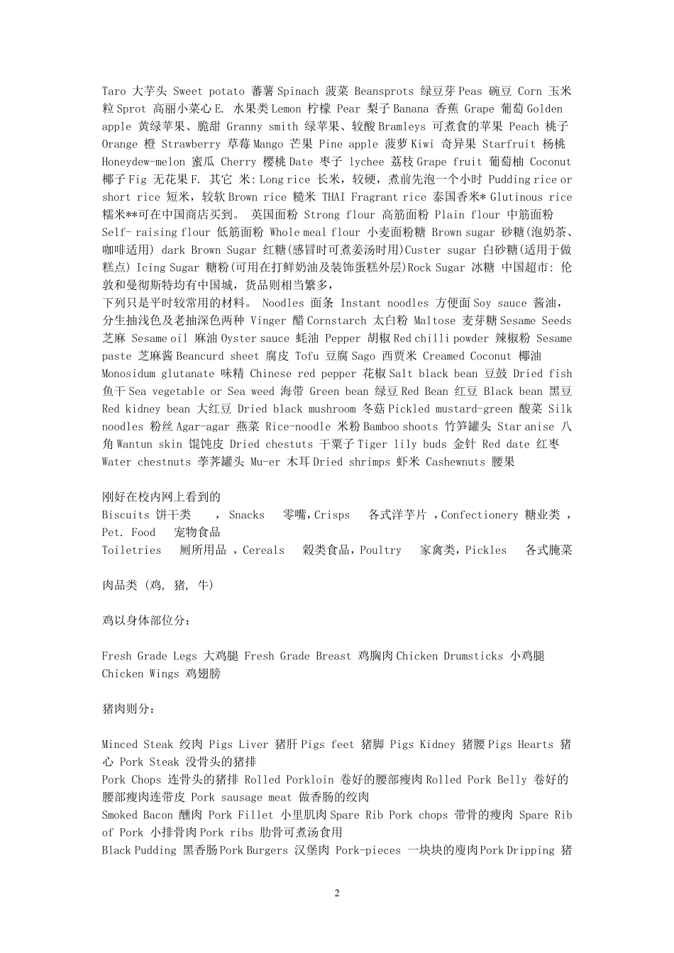 超市常用英语_第2页