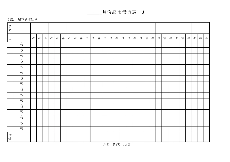 超市日盘点表_第3页