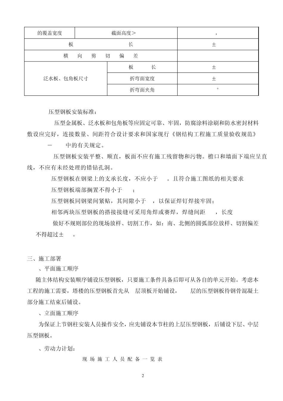 超高层压型钢板组合楼板施工方案_第2页