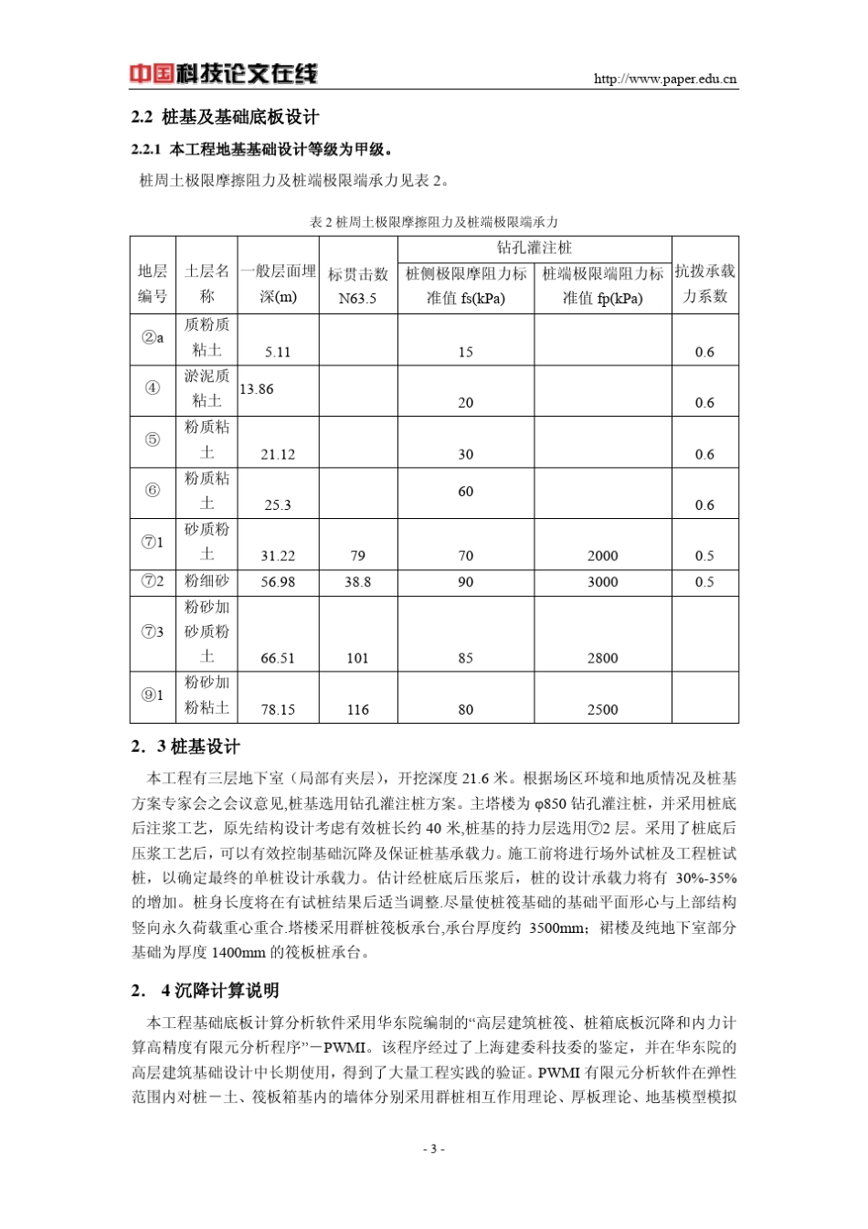 超高层的桩筏基础设计_第3页