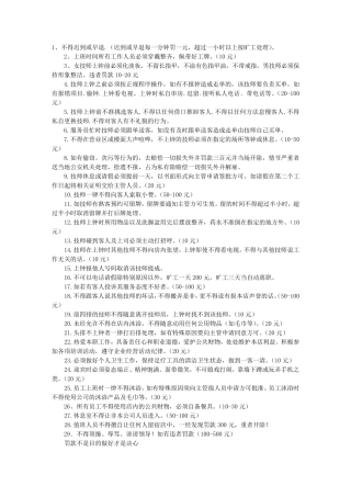 足疗店管理员规章制度