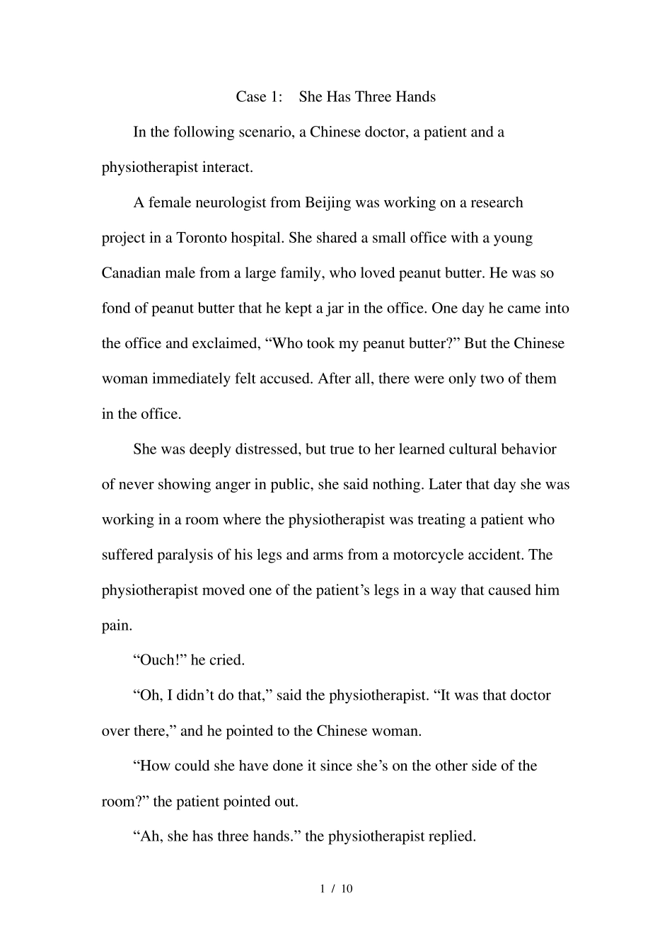 跨文化交际案例分析_第1页