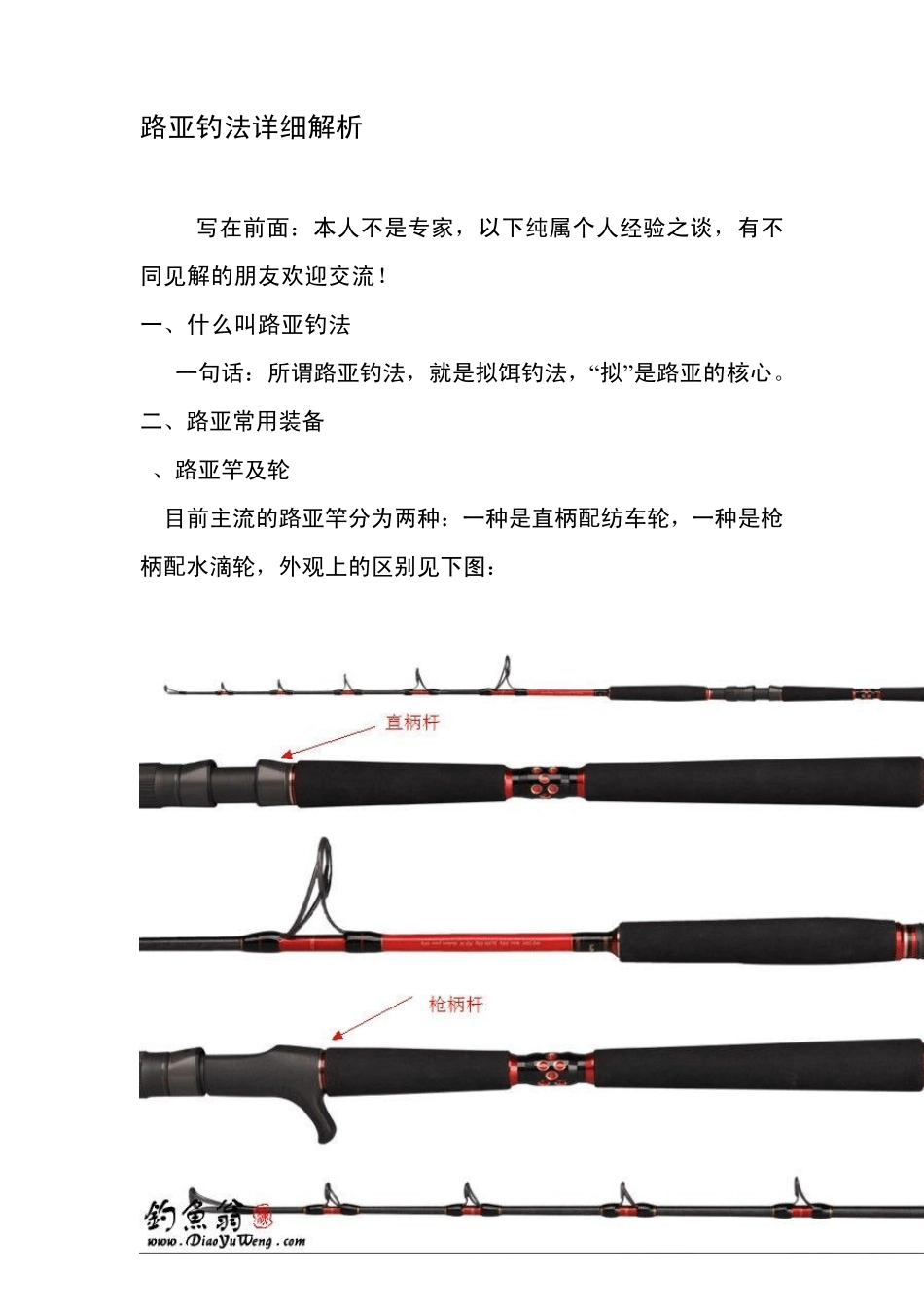 路亚钓法详细解析_第1页