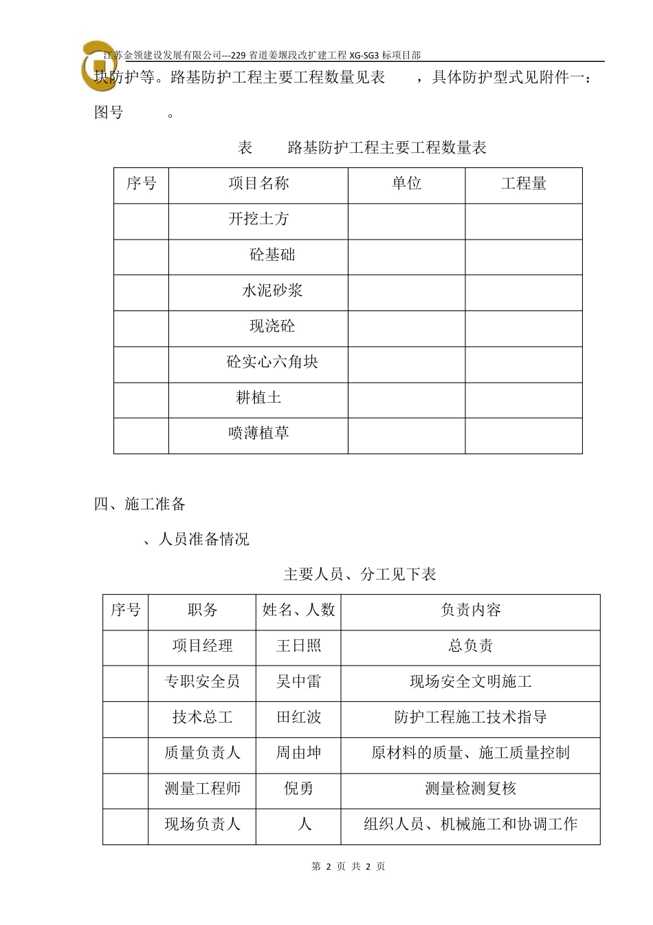 路基防护开工报告_第2页