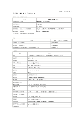 路虎3.2升汽油机发动机