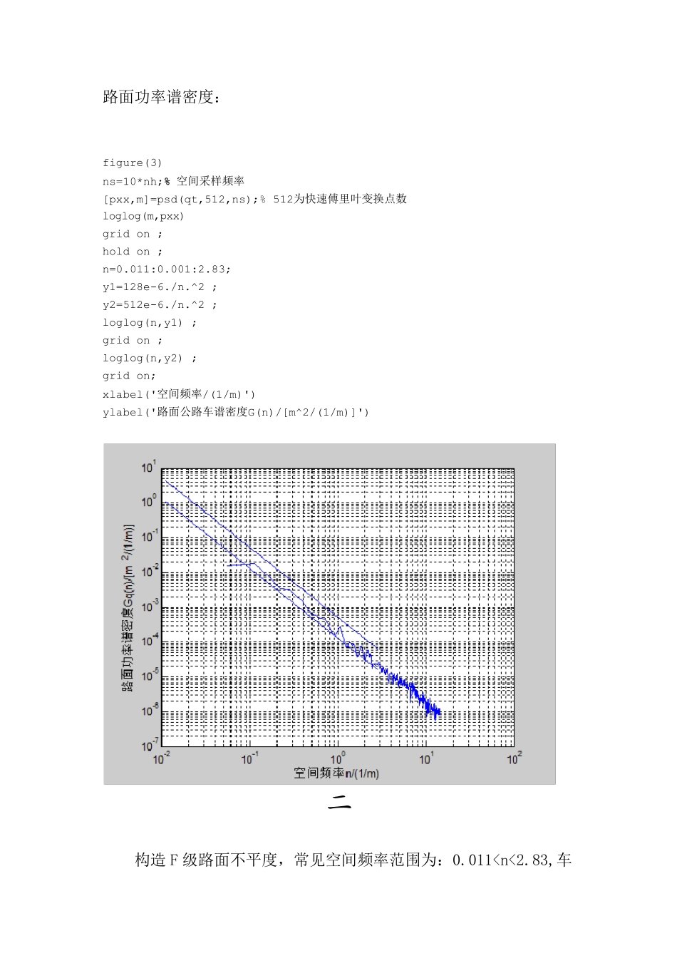 路面不平度构造以及功率谱密度生成检测_第3页